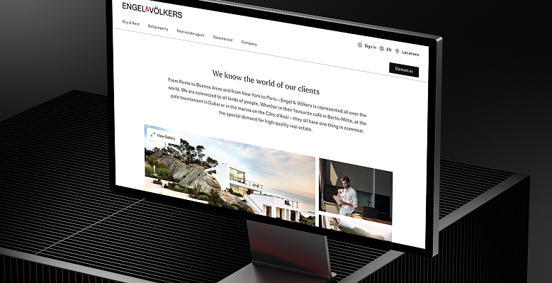 Engel & Völkers Instagram grid — global franchise network