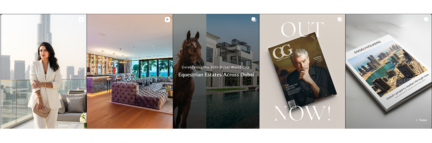 Engel & Völkers property carousel template — Instagram format