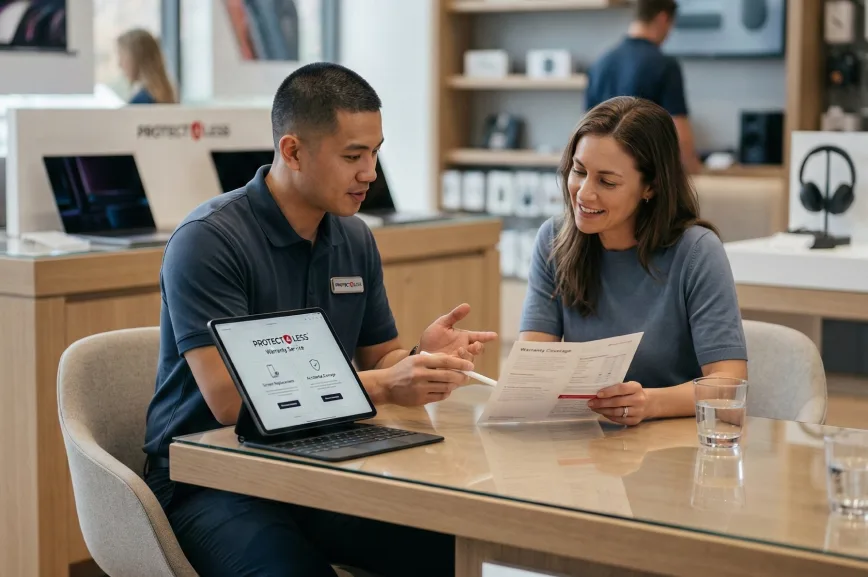 Protect4Less Meta ad — static, value prop hero