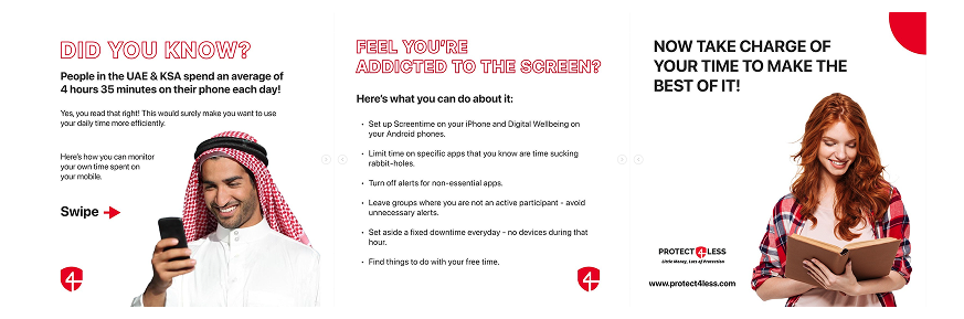 Protect4Less Instagram grid — 9-post layout