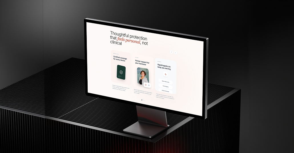 Protect4Less quote flow — step 1, conversational UI